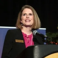 Melinda Hagemann speaking at an event