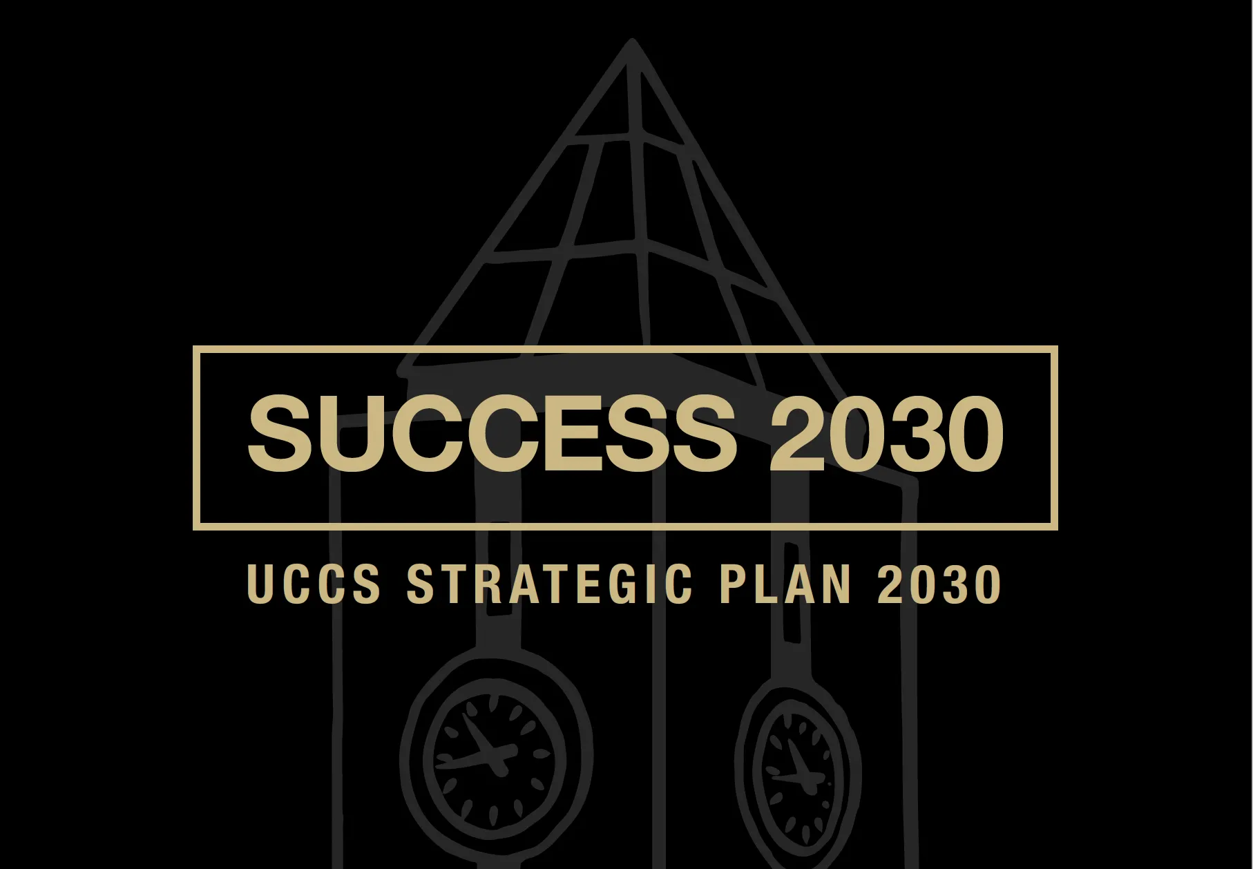 Graphic with text that says Strategic Plan 2030