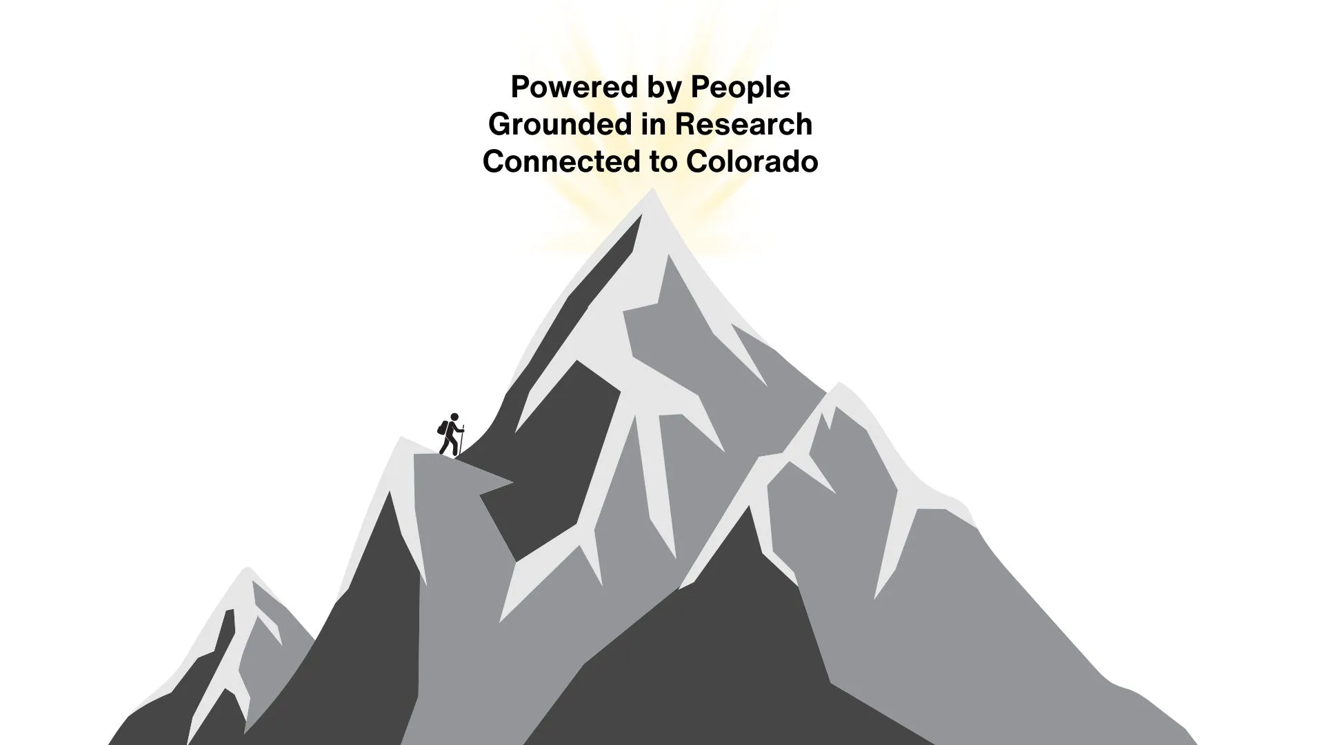 graphic of mountain and uccs differentiator tagline